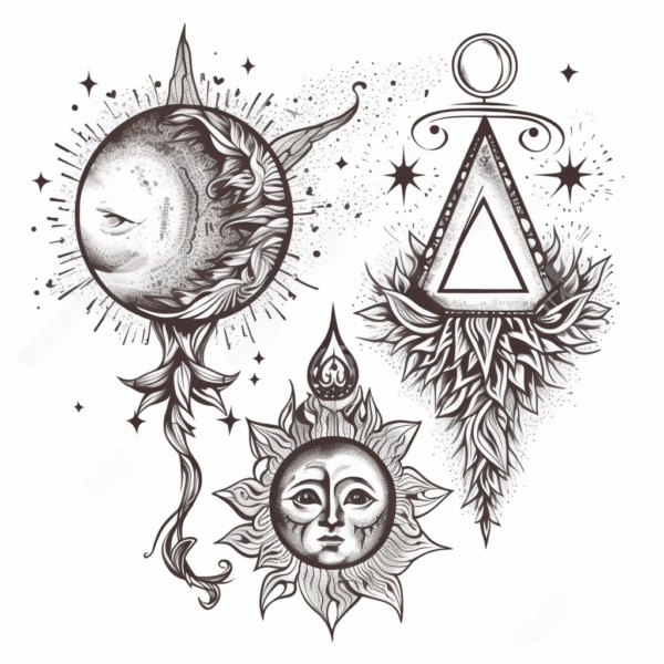 Spiritual Tattoo Art Logos AI Prompt for Unique Designs - Image 4