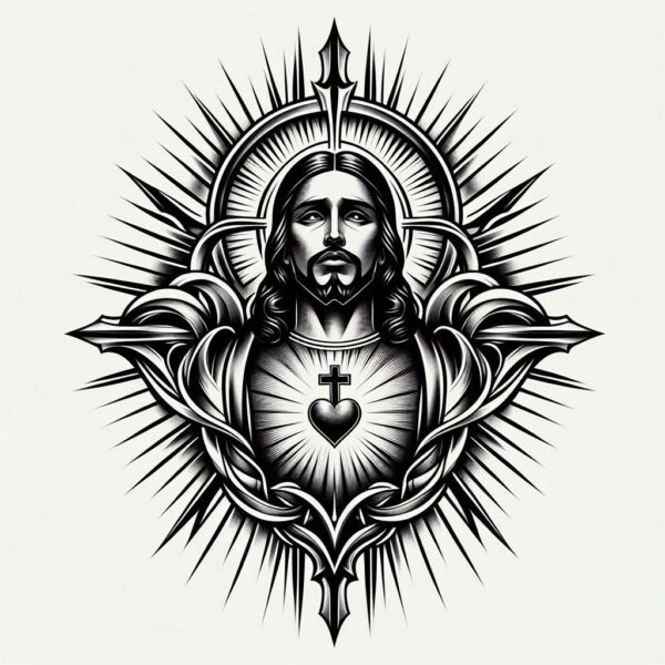 Traditional Chicano Black & Grey Tattoos 2 AI Prompt for Authentic Designs - Image 2