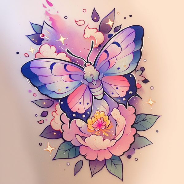 Girly Pastel Tattoo Designs Prompt - Image 6