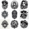 Traditional Chicano Black & Grey Tattoos 2 AI Prompt for Authentic Designs - Image 11