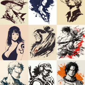 One Piece Minimalist Tributes AI Prompt for Elegant Designs