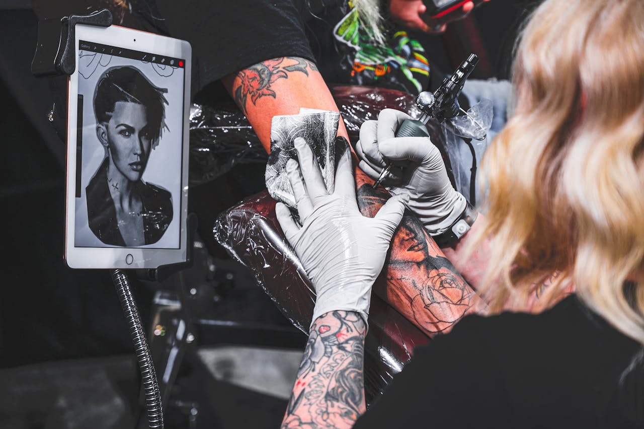 Female Portrait Tattoo